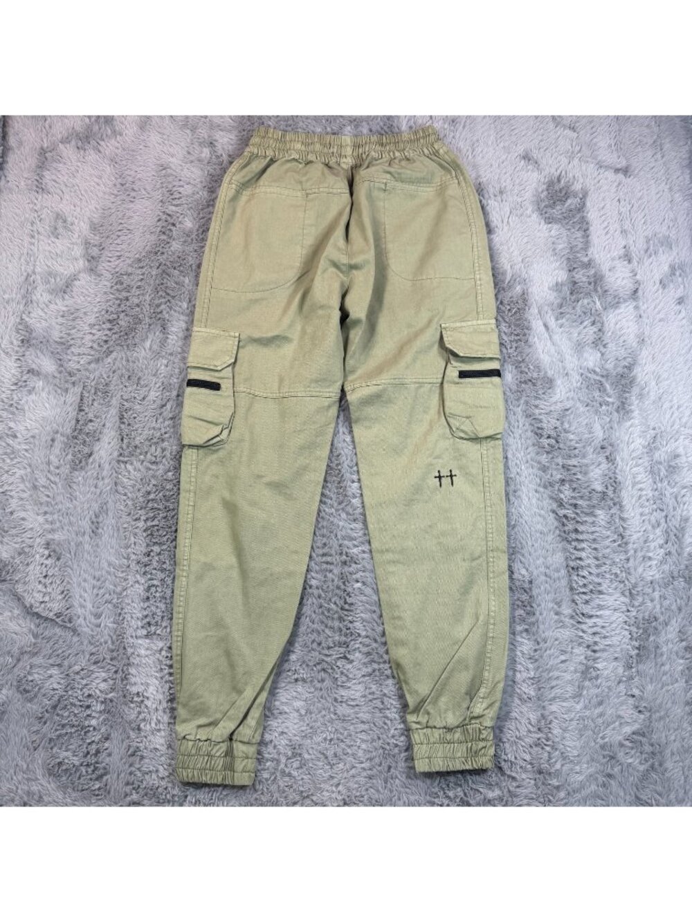 Culture Kings Saint Morta Pant Men XS Beige Cotton Jogger Tactical Cargo Utility